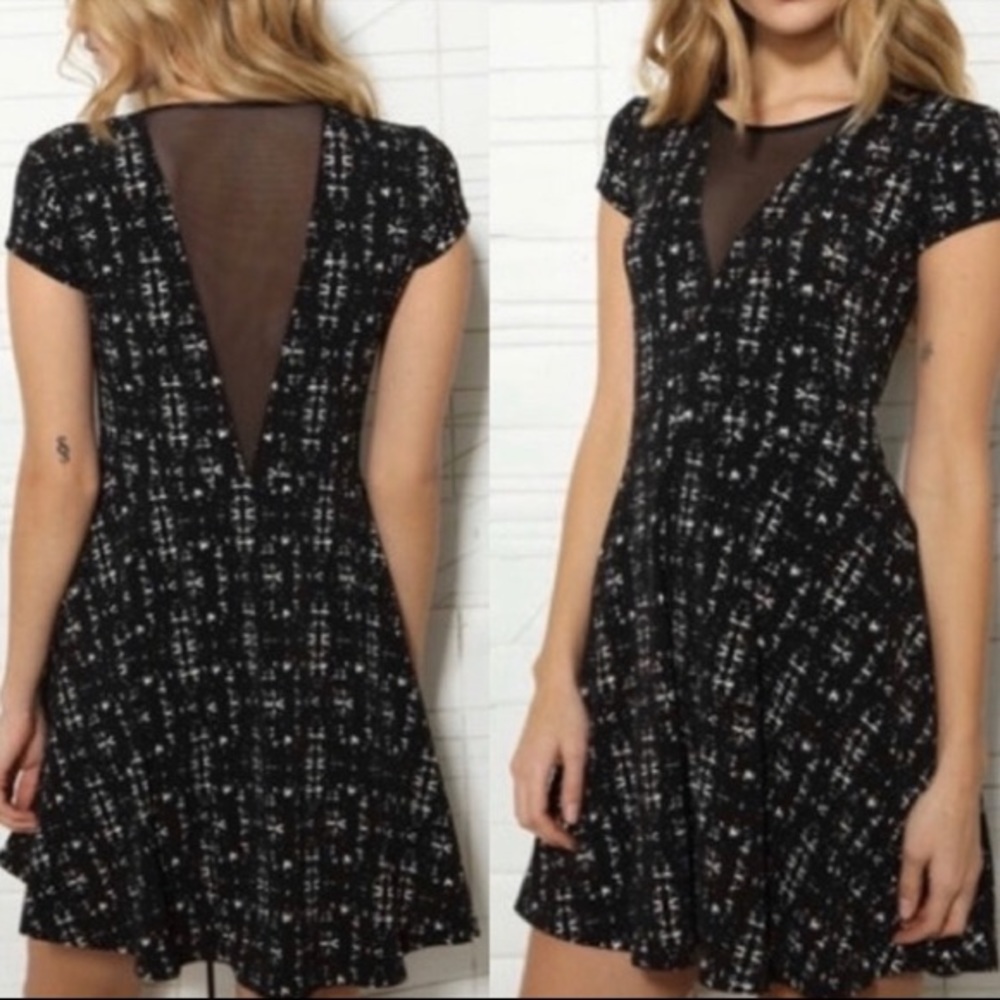 Mesh Skater Dress
